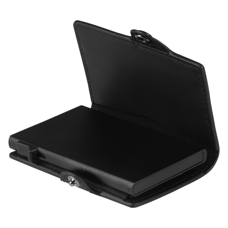 FORTIS, kožni novčanik sa rfid zaštitom, crni