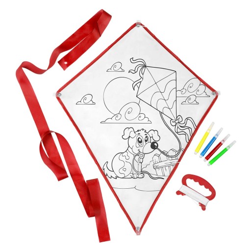 DRAGON, flying kite, red