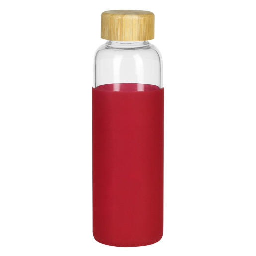 ADA, sports bottle with silicone sleeve, 500 ml, red