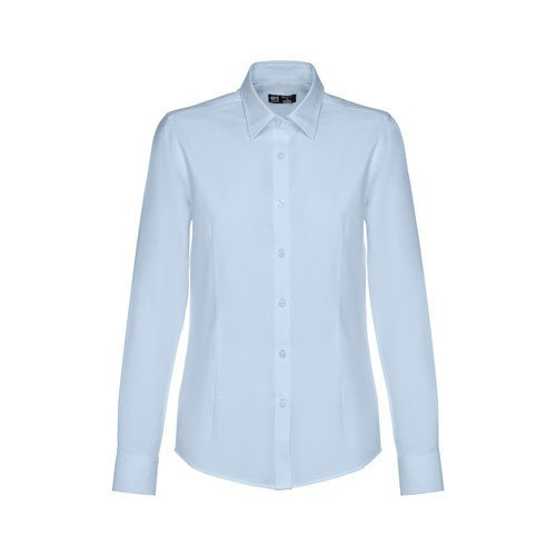 THC TOKYO WOMEN II. Women's long-sleeved oxford shirt with pearl coloured buttons