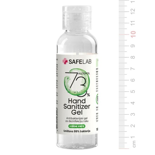 DEZ GEL 100F, antibacterial gel for hand disinfection, 100 ml, transparent