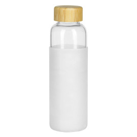 ADA, sports bottle with silicone sleeve, 500 ml, white
