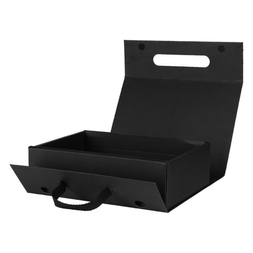 PACCO, self-folding gift box, black