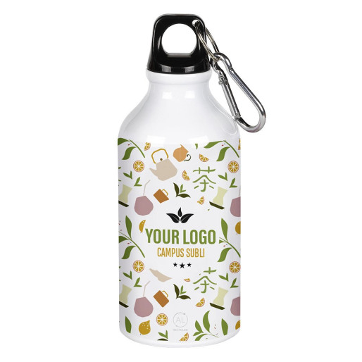 CAMPUS SUBLI, sportska boca, 400 ml, bela