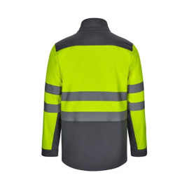 VL HESTIA. Two-tone soft shell jacket (280g/m²), in polyester (96%) and elastane (4%)