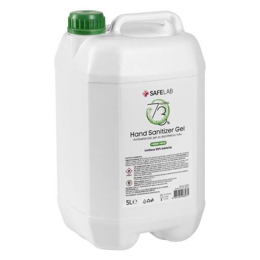 DEZ GEL 5000C, antibacterial gel for hand disinfection, 5 l, white