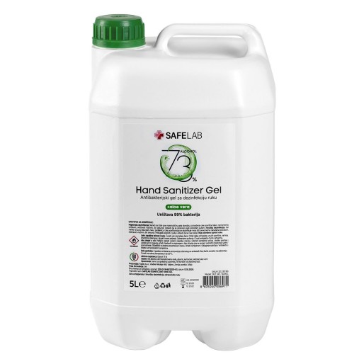 DEZ GEL 5000C, antibacterial gel for hand disinfection, 5 l, white