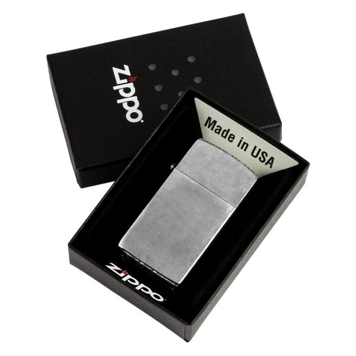 ZIPPO 1600, metalni upaljač u poklon kutiji, sjajno metalni