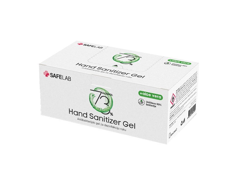 DEZ GEL MINI, antibacterial gel for hand disinfection, 2.5 ml, white