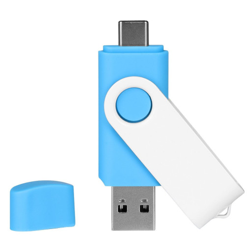 SMART C WHITE, usb flash memory, sky blue, 32GB