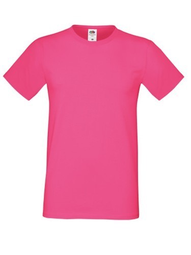 Fruit of the Loom, Sofspun, men's T-shirt, fuchsia, XL
