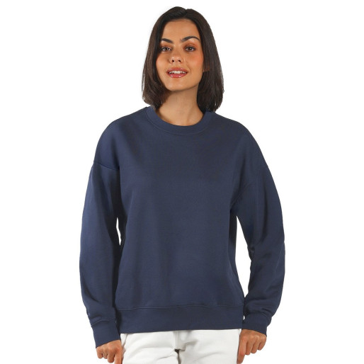BIG, unisex crew neck organic cotton sweatshirt, 300 g/m2, blue
