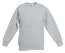 Fruit Of The Loom, Kids Classic Set-in Sweat, Kids Sweatshirt, Ash Gray, 5-6