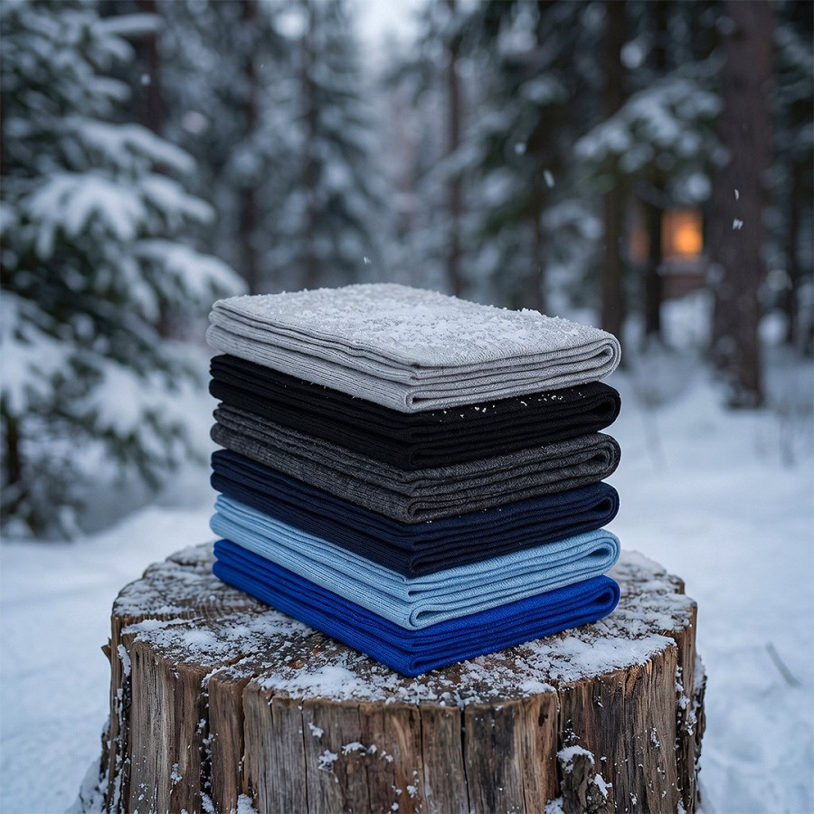 ALPI, winter scarf, sky blue