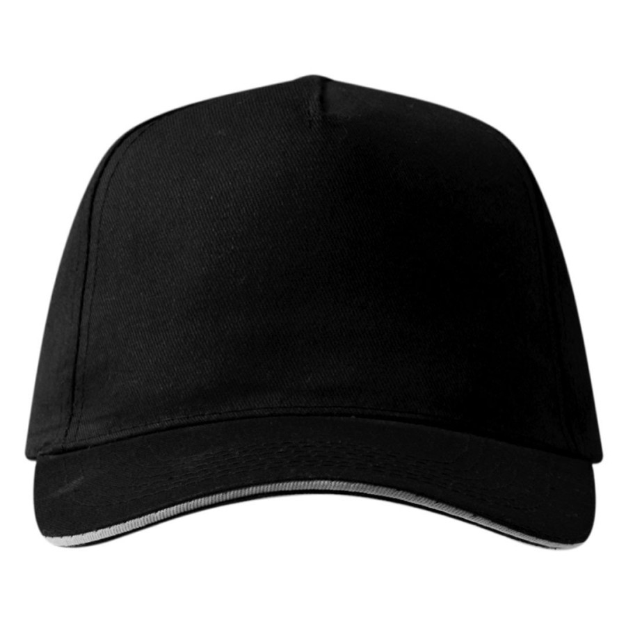 BASEBALL, kačket, 5 panela, crni