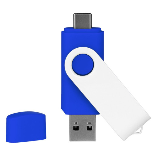 SMART C WHITE, usb flash memory, royal blue, 8GB
