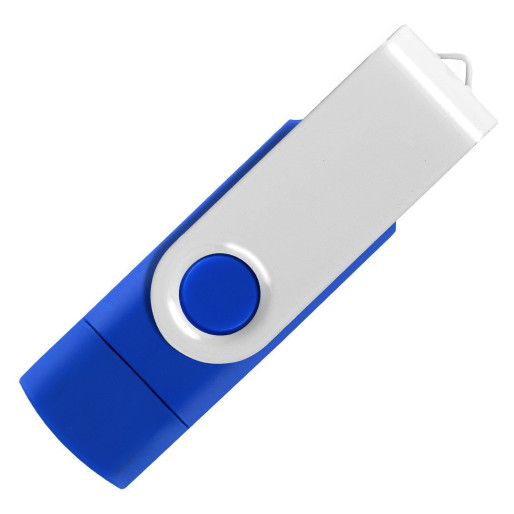 SMART C WHITE, usb flash memory, royal blue, 16GB