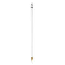 PIGMENT, wooden pencil hb with eraser, white