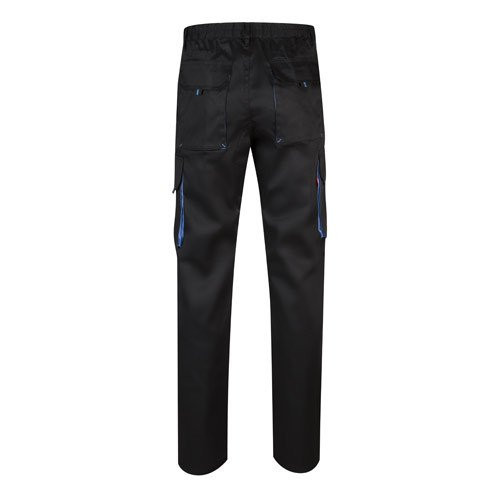 VL HYPNOS. Two-tone multi-pocket twill trousers (200g/m²), in cotton (35%) and polyester (65%)