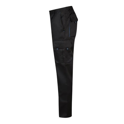 VL HYPNOS. Two-tone multi-pocket twill trousers (200g/m²), in cotton (35%) and polyester (65%)