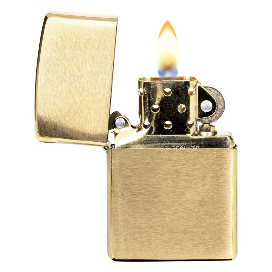 ZIPPO 204 B, metalni upaljač u poklon kutiji, zlatni