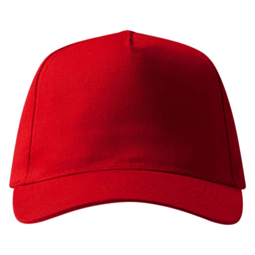 JUNIOR, dečji kačket, 5 panela, crveni