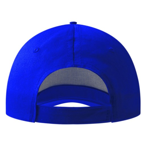 JUNIOR, kids' cap, 5 panels, cotton, light brushed, royal blue