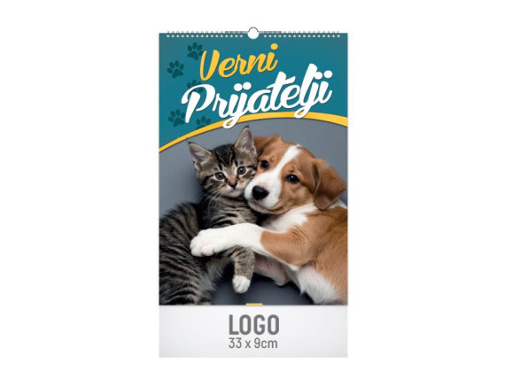 VERNI PRIJATELJI,Zidni kalendar,7 listova