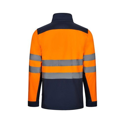 VL HESTIA. Two-tone soft shell jacket (280g/m²), in polyester (96%) and elastane (4%)