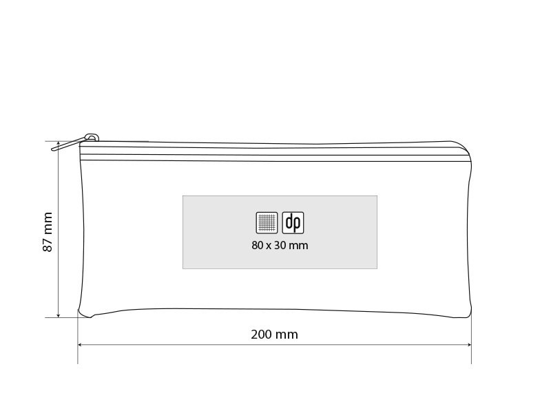 GLITTER, pvc case, red