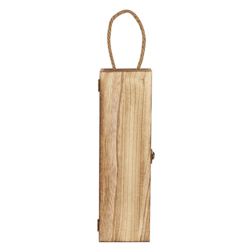 MUSCAT, wooden single bottle gift box, beige