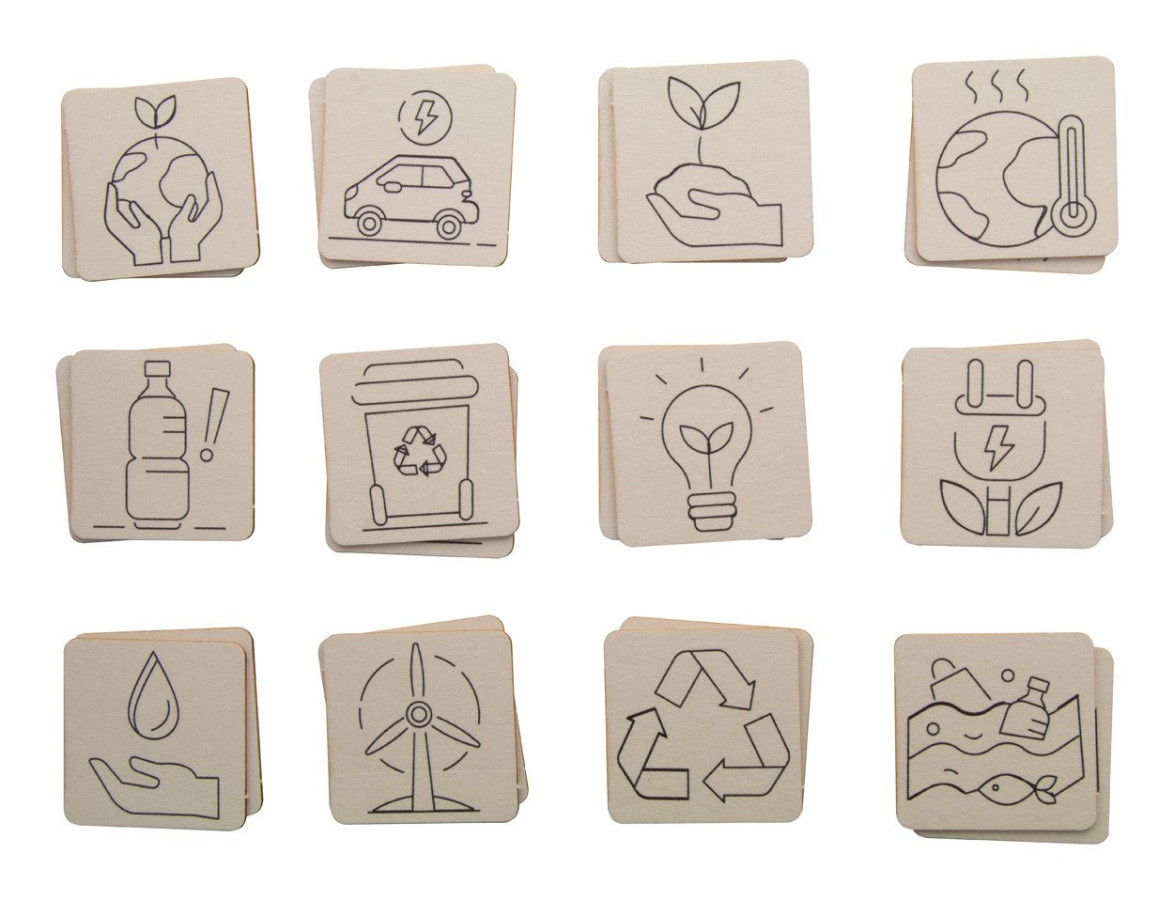 Colormor colouring memory game, environment protection