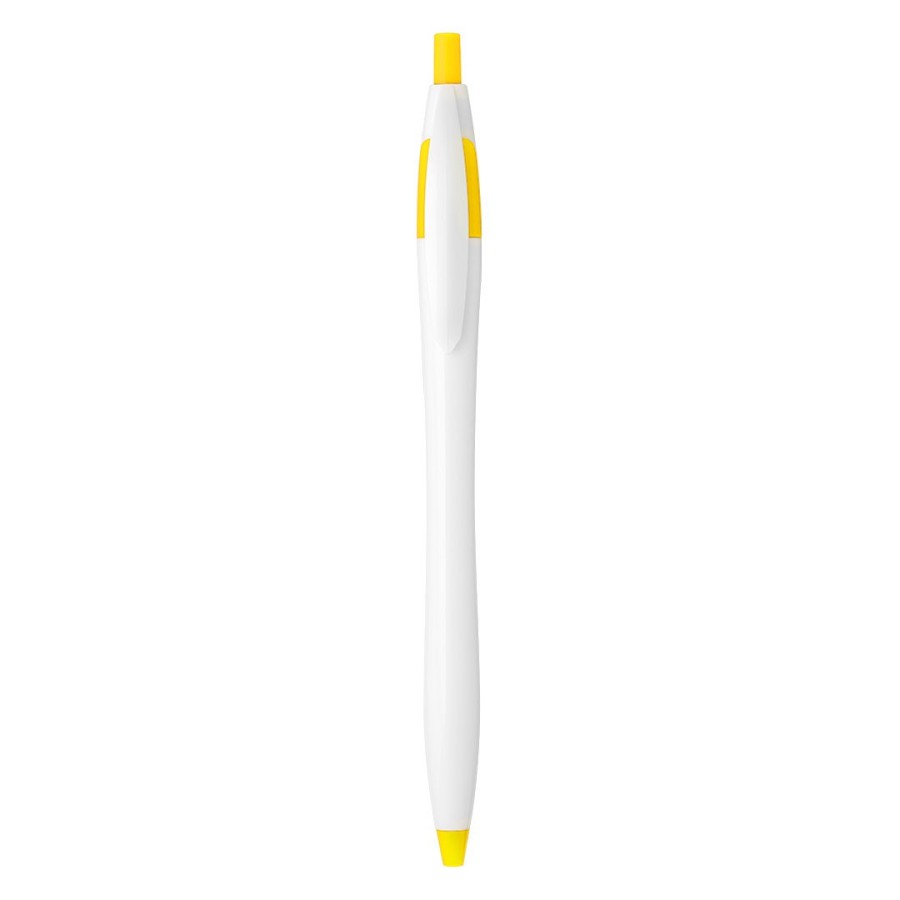 521, plastic ball pen, yellow