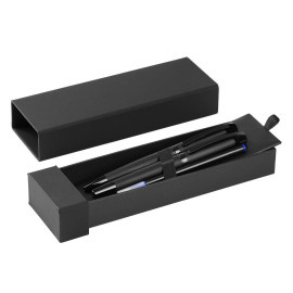 PANTERA, regent metal ball pen and roller pen set, black