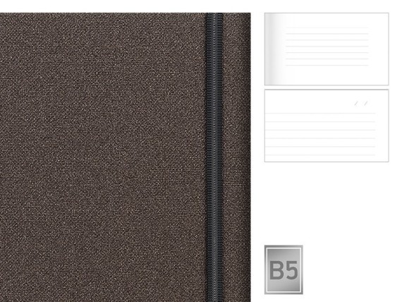 MELBURN, B5 format spiral notes, brown