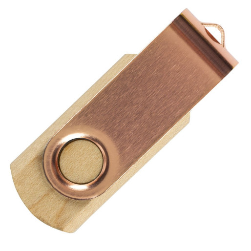 SMART WOOD 3.0, usb flash memory, gold rose, 32GB