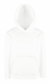 Fruit Of The Loom, Kids Classic Hooded Sweat, duks za decu sa kapuljačom, bela, 12-13