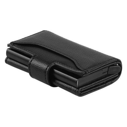 TICKET, wallet with rfid protection, black