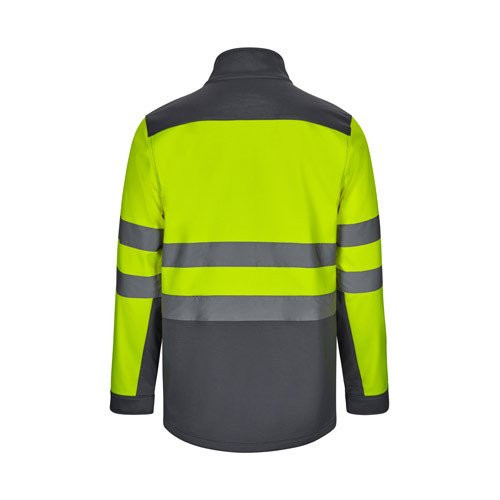 VL HESTIA LARGE. Dvobojna soft shell jakna (280g/m²), sa postavom od flisa i TPU membranom, od poliestera (96%) i elastina (4%)