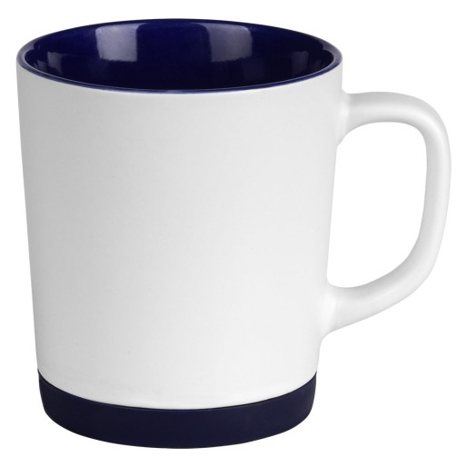 MINT, stoneware mug with silicone bottom, 300 ml, blue