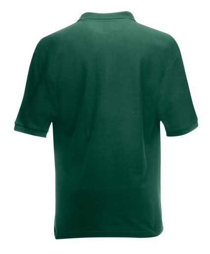 Fruit of the Loom, Premium Polo, premium men's polo shirt, dark green, L