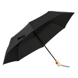 CORAL, foldable windproof umbrella with auto open/close function, black