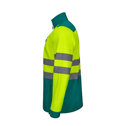 VL HESTIA LARGE. Dvobojna soft shell jakna (280g/m²), sa postavom od flisa i TPU membranom, od poliestera (96%) i elastina (4%)