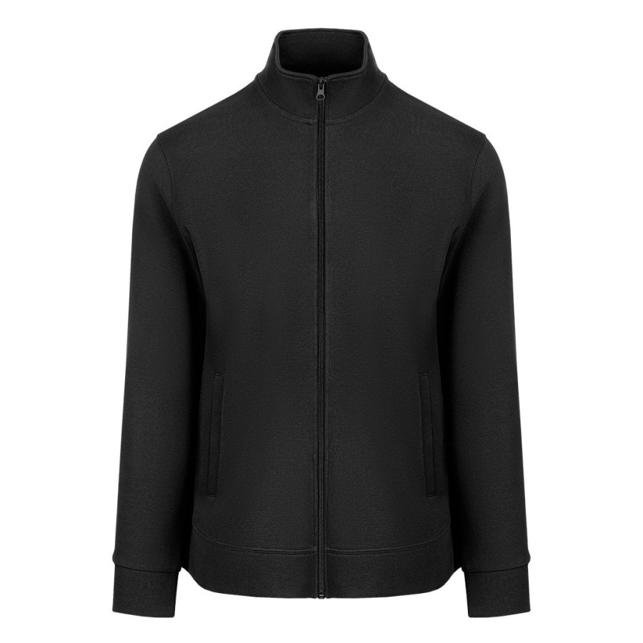 SPINNER, unisex zipped sweatshirt, 280 g/m2, black