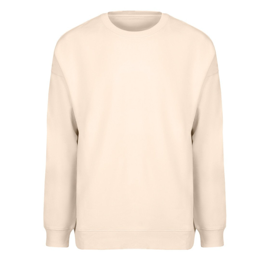 BIG, unisex crew neck organic cotton sweatshirt, 300 g/m2, light brown