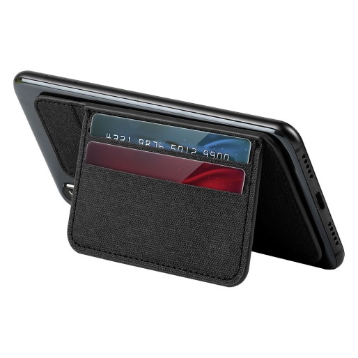 RICHY, card holder and phone holder, black