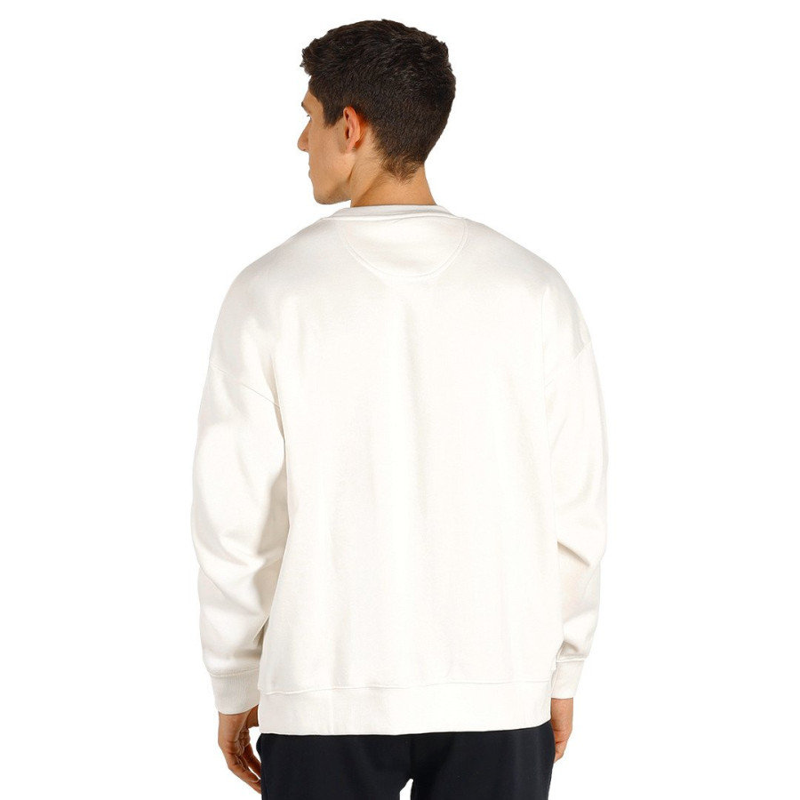 BIG, unisex crew neck organic cotton sweatshirt, 300 g/m2, off white