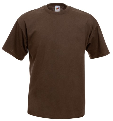 Fruit of the Loom, Valueweight, Men's Cotton T-shirt, Chocolate, L