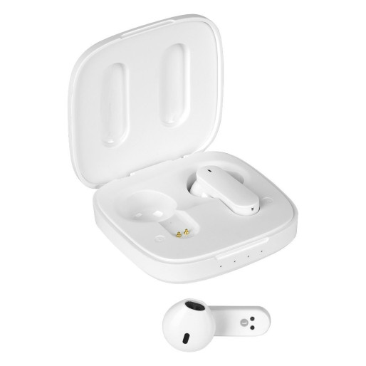 EON, wireless stereo earbuds, white