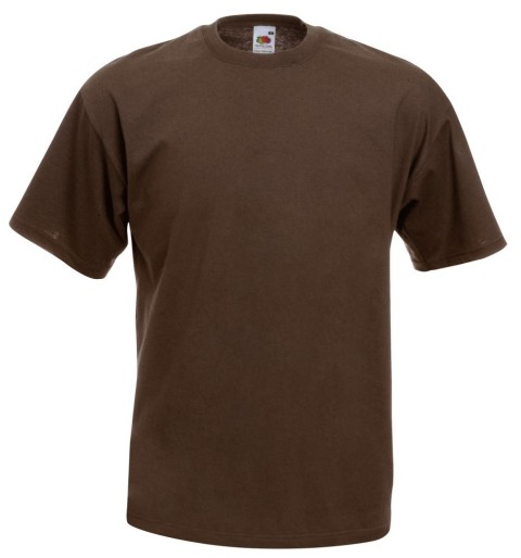 Fruit of the Loom, Valueweight, men's cotton T-shirt, chocolate, 2XL